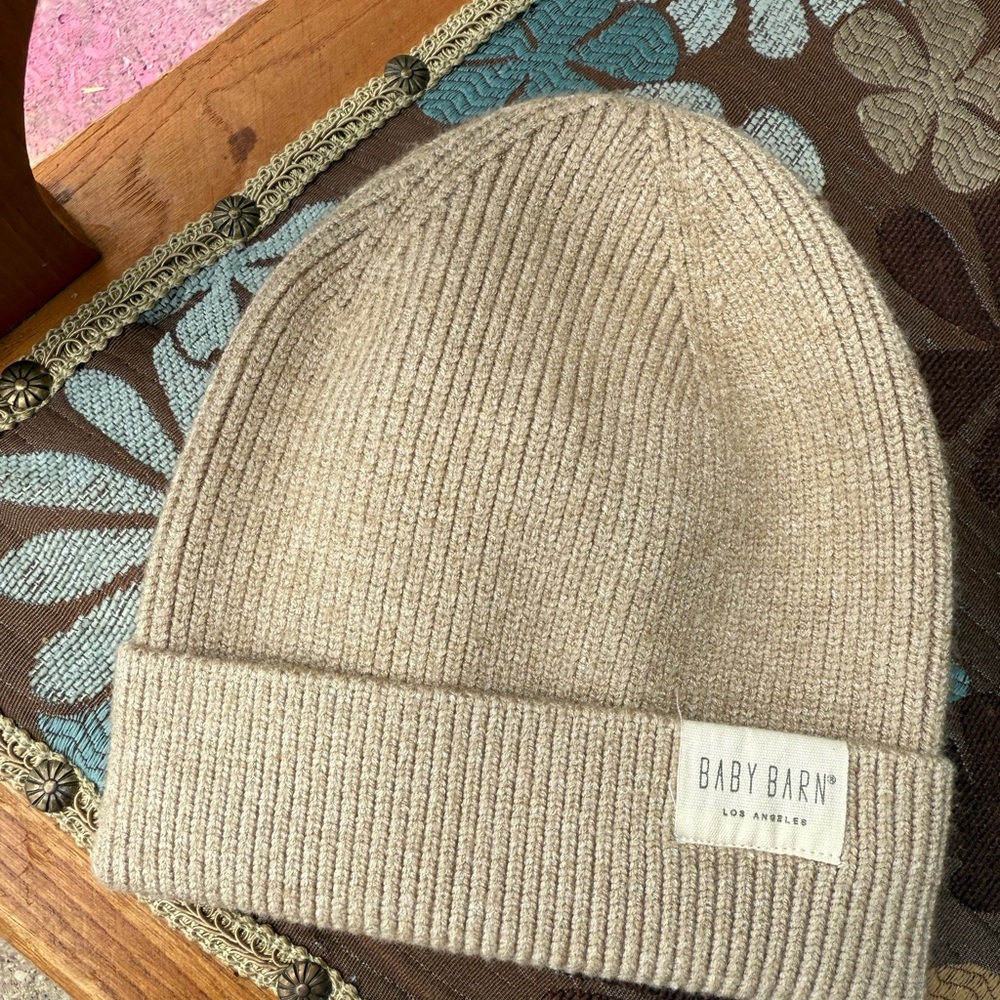 Baby Barn Beige Knit Beanie